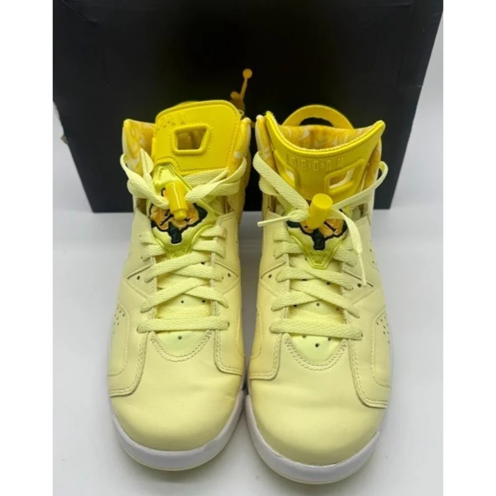 Air Jordan 6 Retro GS Citron Tint Yellow 543390-800 Youth 7Y EU40 w/ Box